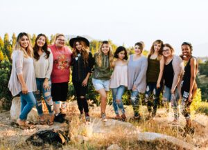 group of young adults smiling